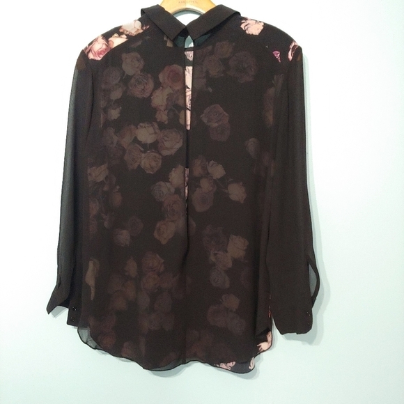 ARITZIA Wilfred Silk Floral Back Slit Blouse - Picture 6 of 12